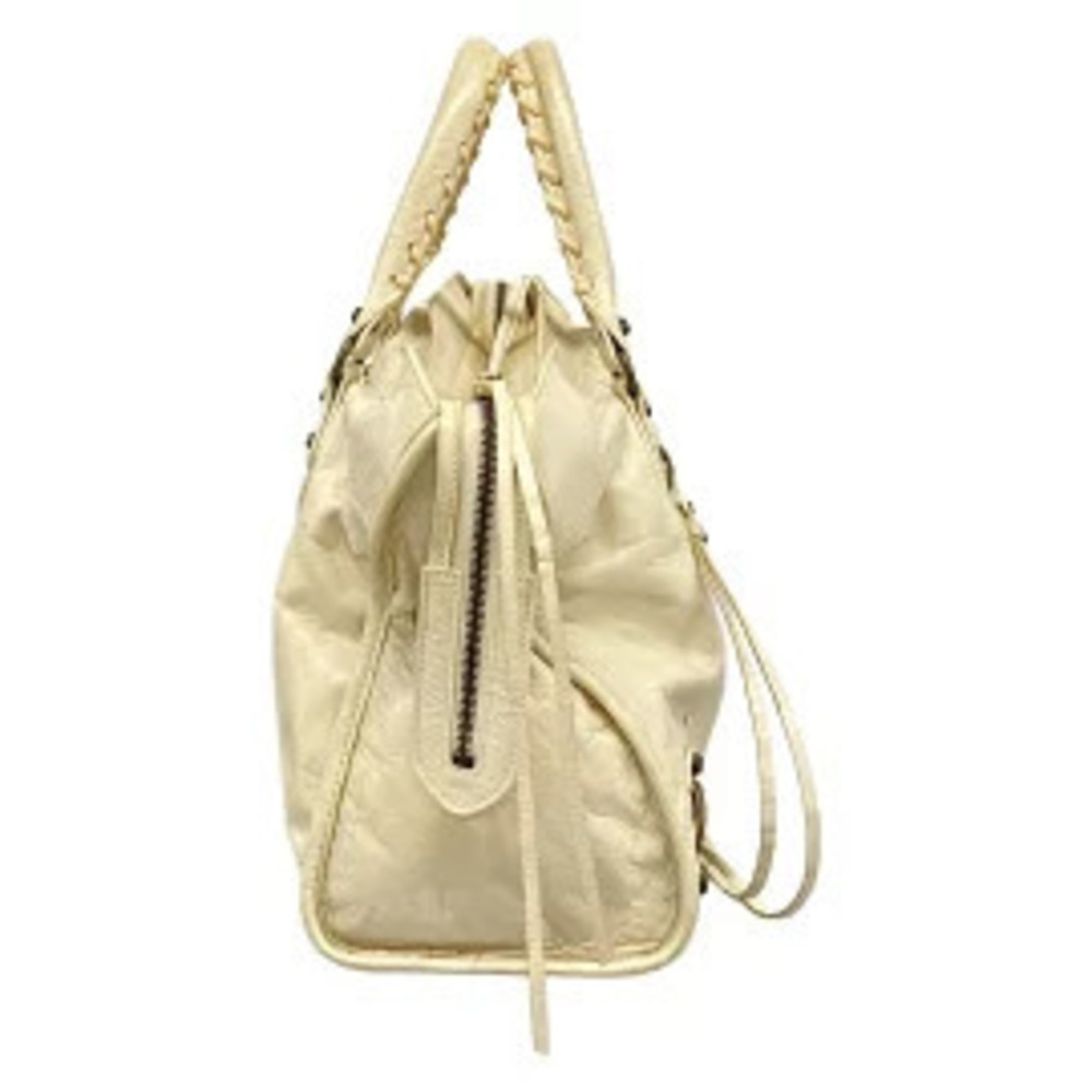 Balenciaga The City Handbag White Leather